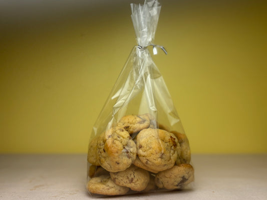 Mini chocolate chip cookie goodie bag