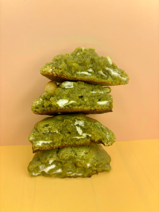 Matcha white chocolate toasted macadamia nut