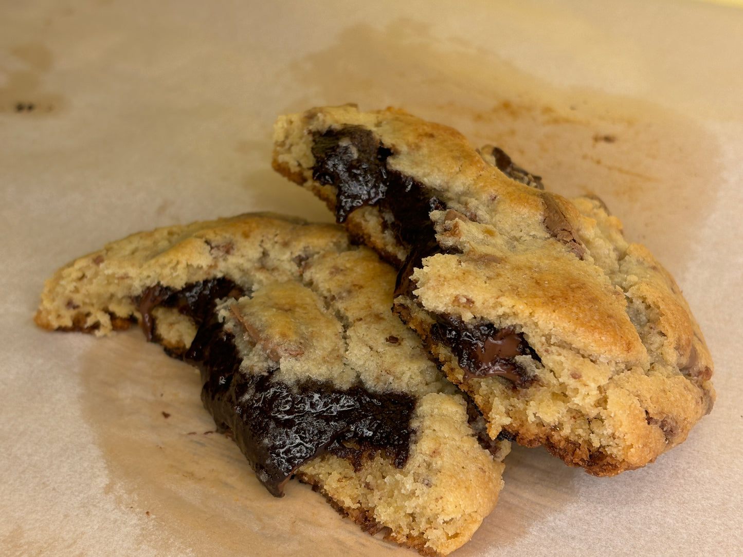 Crownie (Brownie filled chocolate chip cookie)