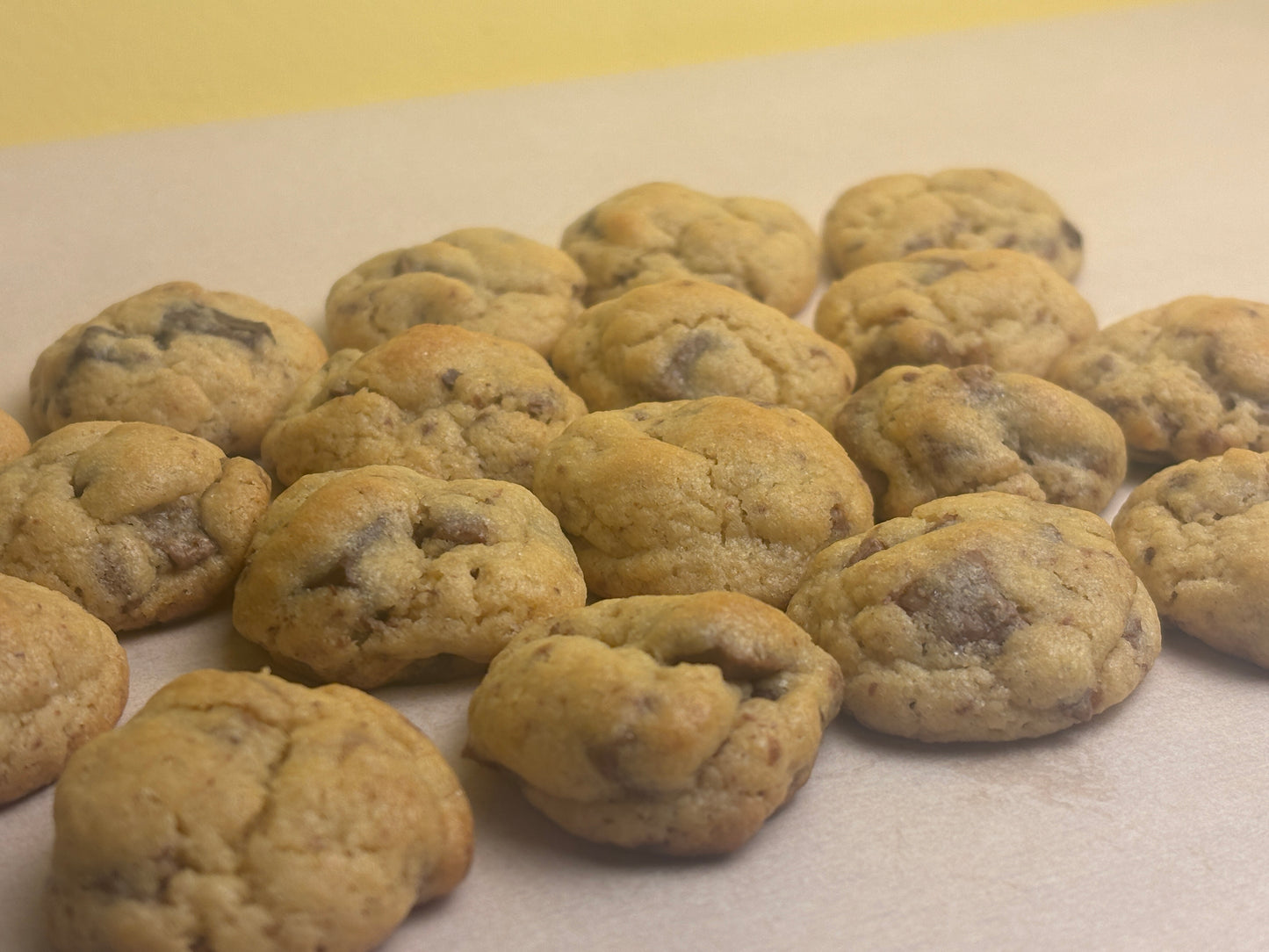 Mini chocolate chip cookie goodie bag