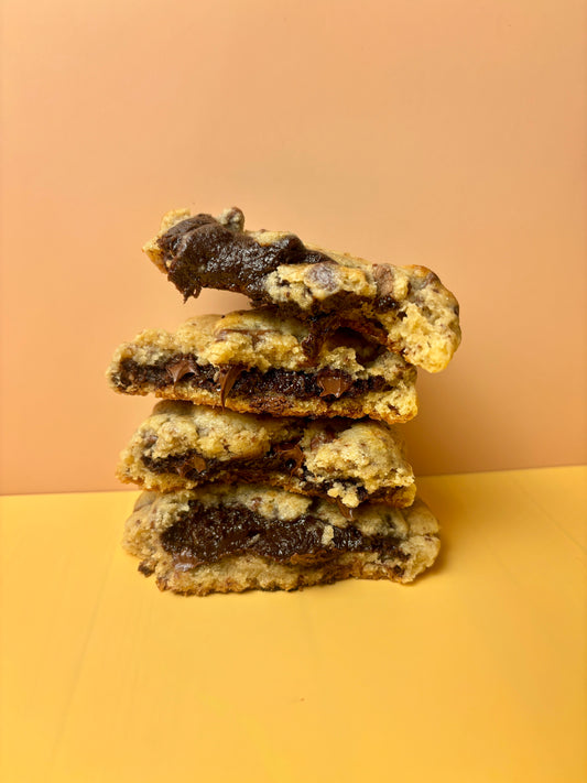 Crownie (Brownie filled chocolate chip cookie)