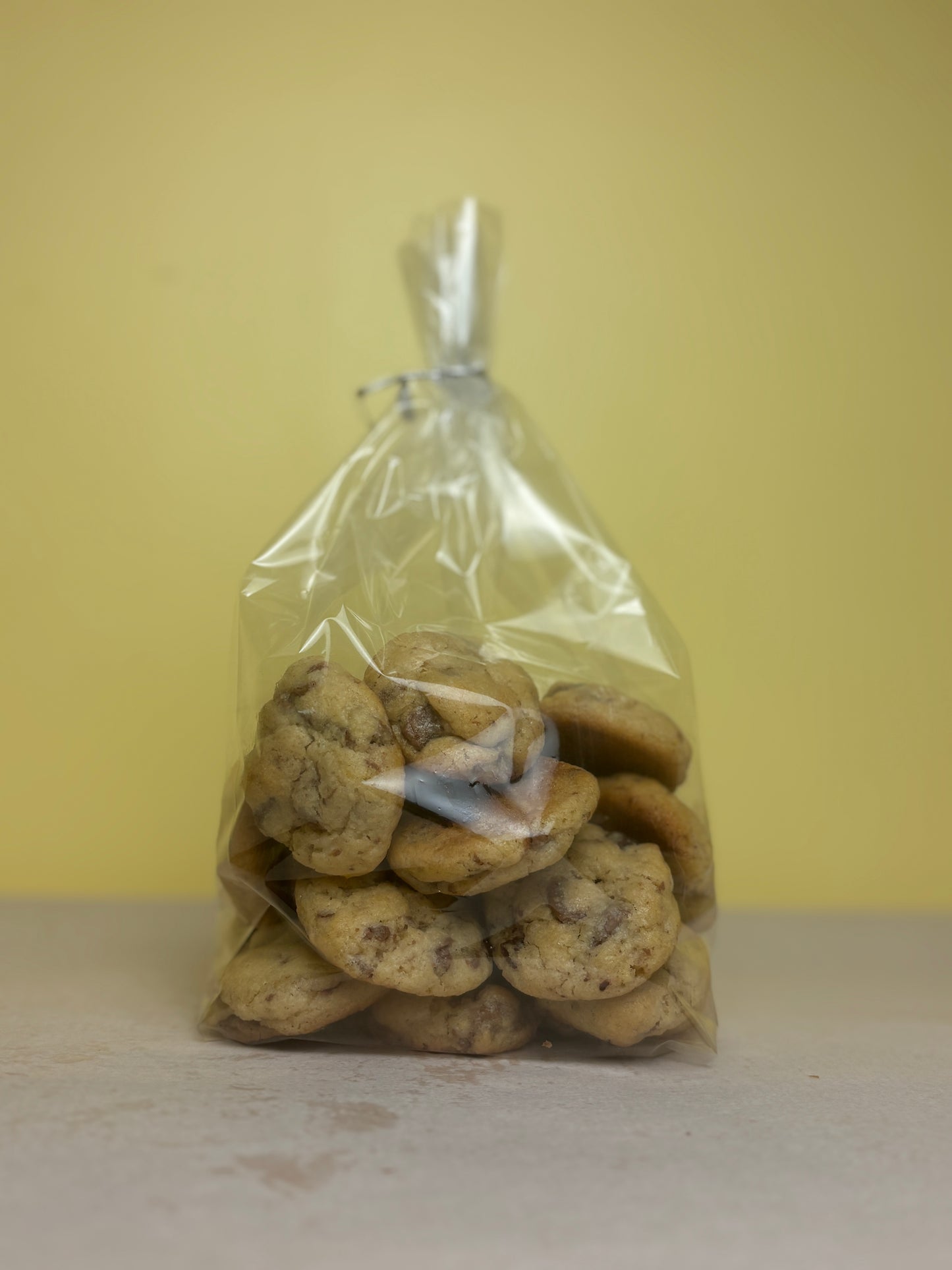 Mini chocolate chip cookie goodie bag