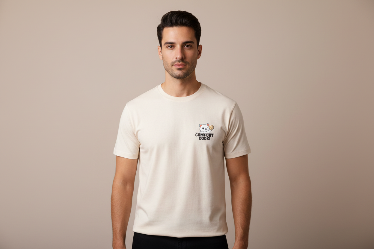 Cream shirt front view