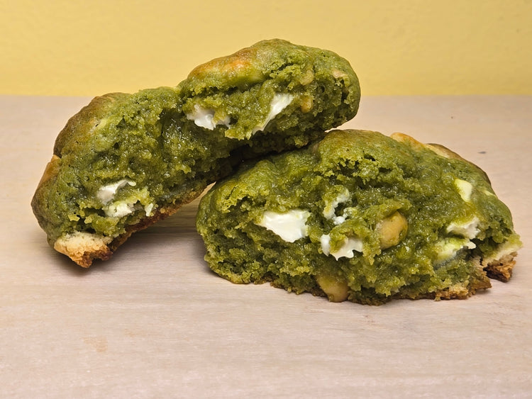 Matcha white chocolate toasted macadamia nut