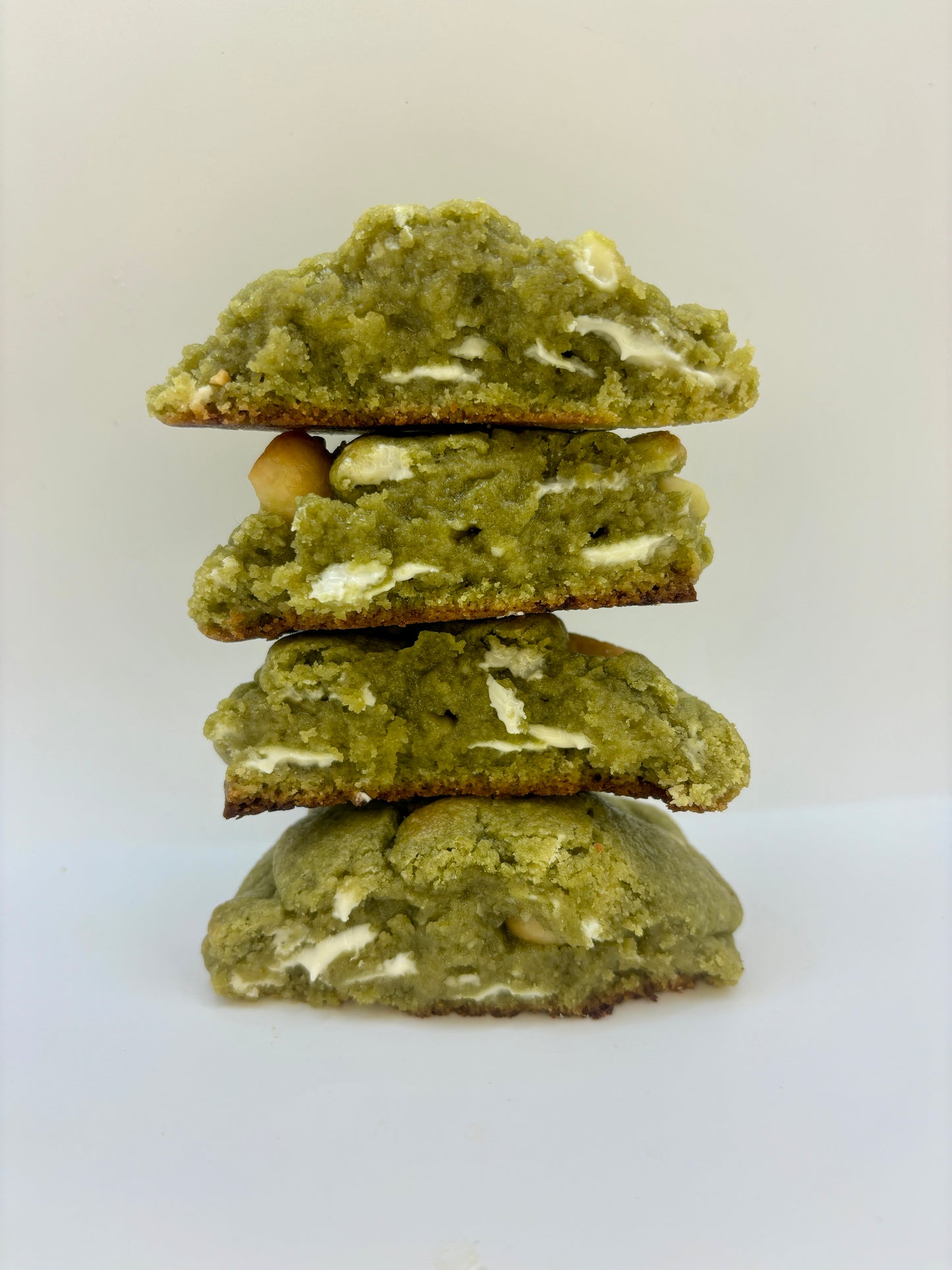 Matcha white chocolate toasted macadamia nut