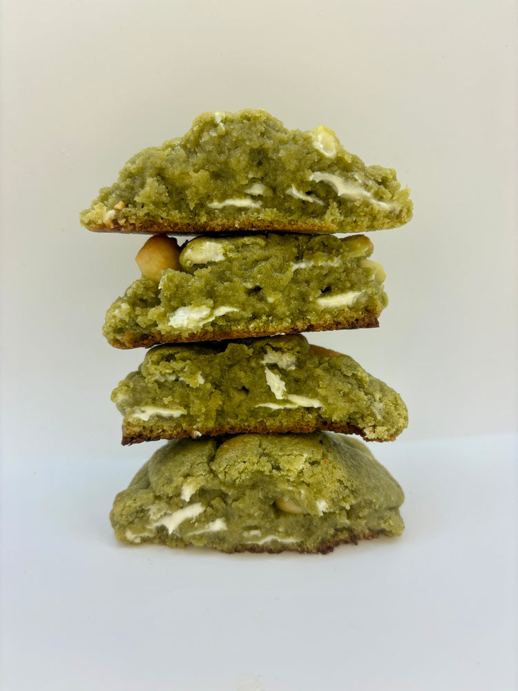Matcha white chocolate toasted macadamia nut