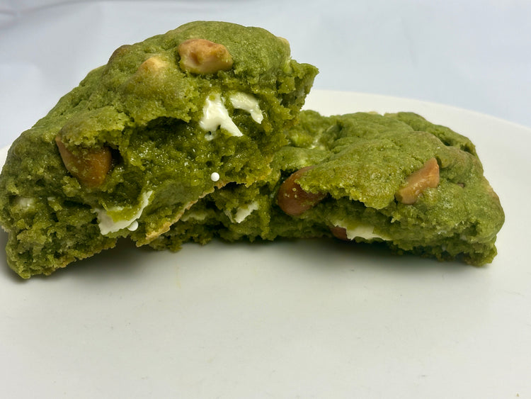 Matcha white chocolate toasted macadamia nut