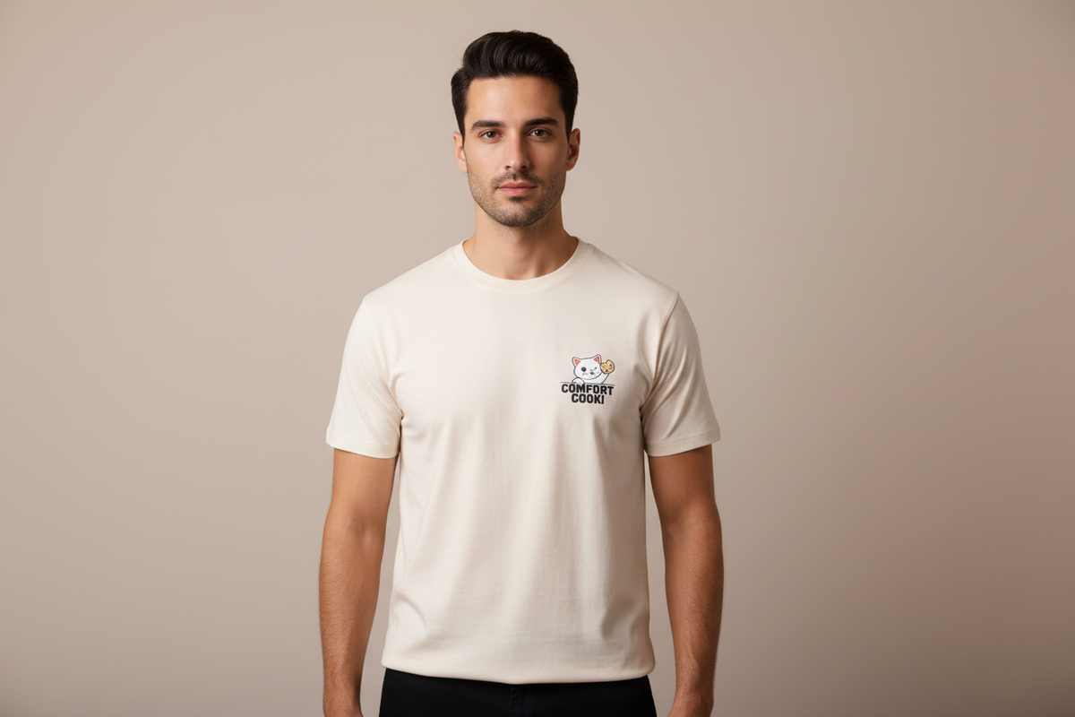 Cream shirt front view