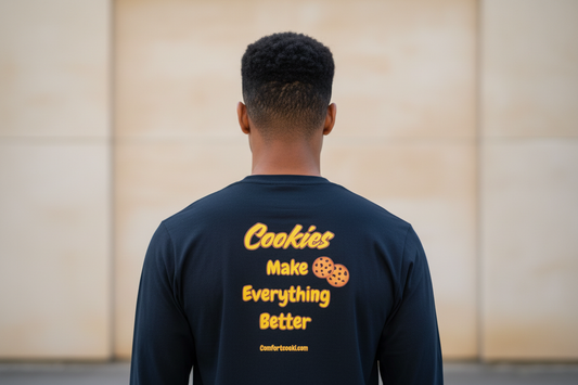 Long Sleeve Navy - Back View with Correct Design
