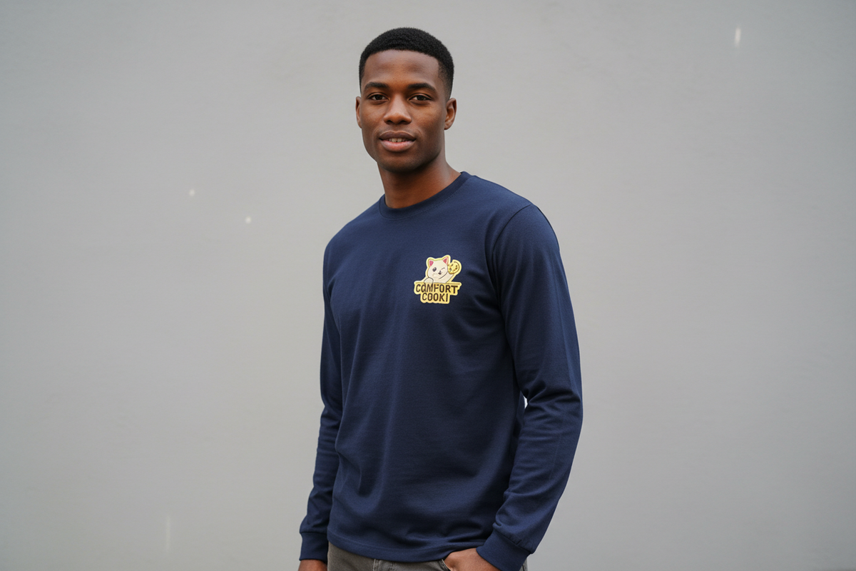 Long Sleeve Navy - Front